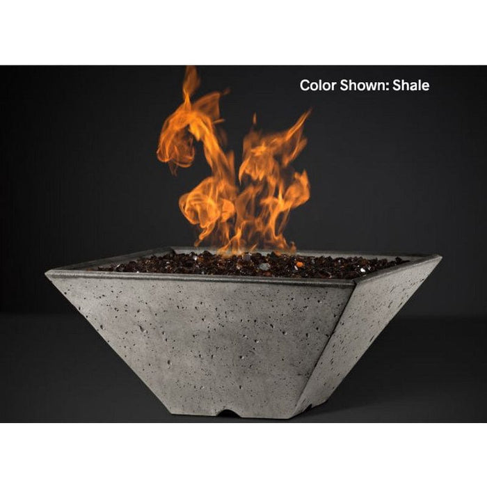 Slick Rock Concrete RidgeLine Fire Bowl Square 29" D x 13" H