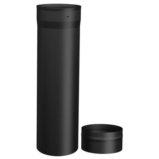 Slip Connector Single Wall Black Pipe - 6" (4"-18")