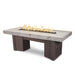 The Outdoor Plus Fire Table Concrete Top Smooth Almeda Collection OPT-ALMGFRC78