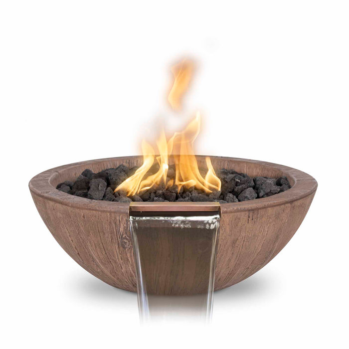 The Outdoor Plus Fire & Water Bowl Sedona Wood Grain OPT-27RWGFW