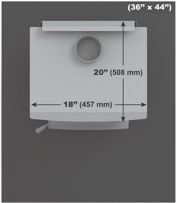 Tinted Tempered Glass Hearth Pad 10 mm - 44" X 36"
